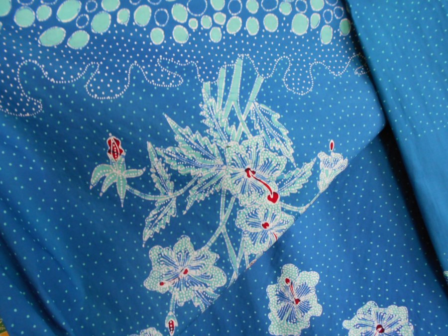 Esempio di batik lavorato a mano 